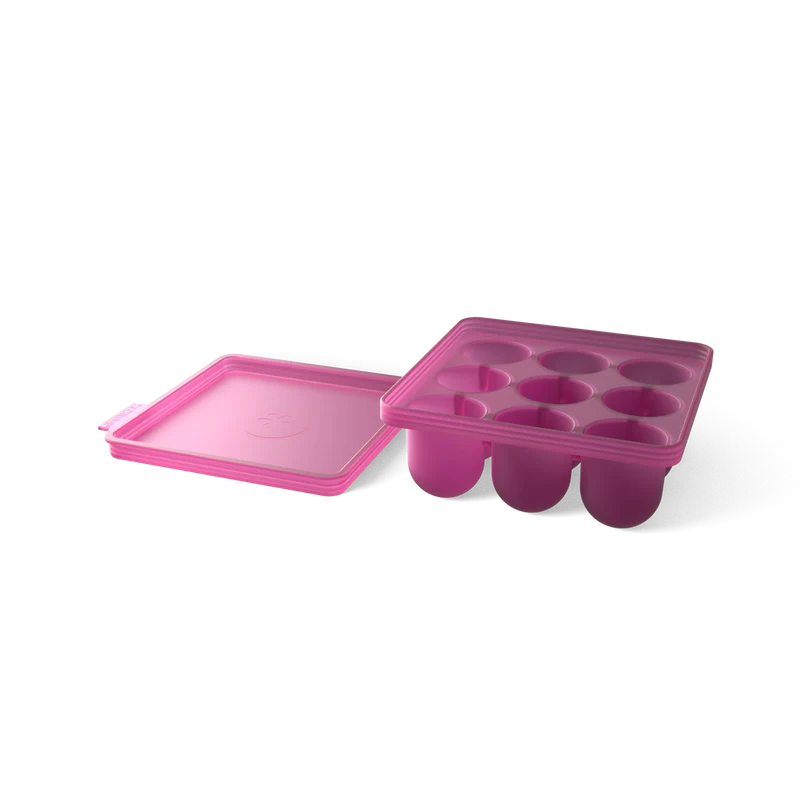 Eiswürfelbehälter 9 x halbrund 16x16x6 cm pink