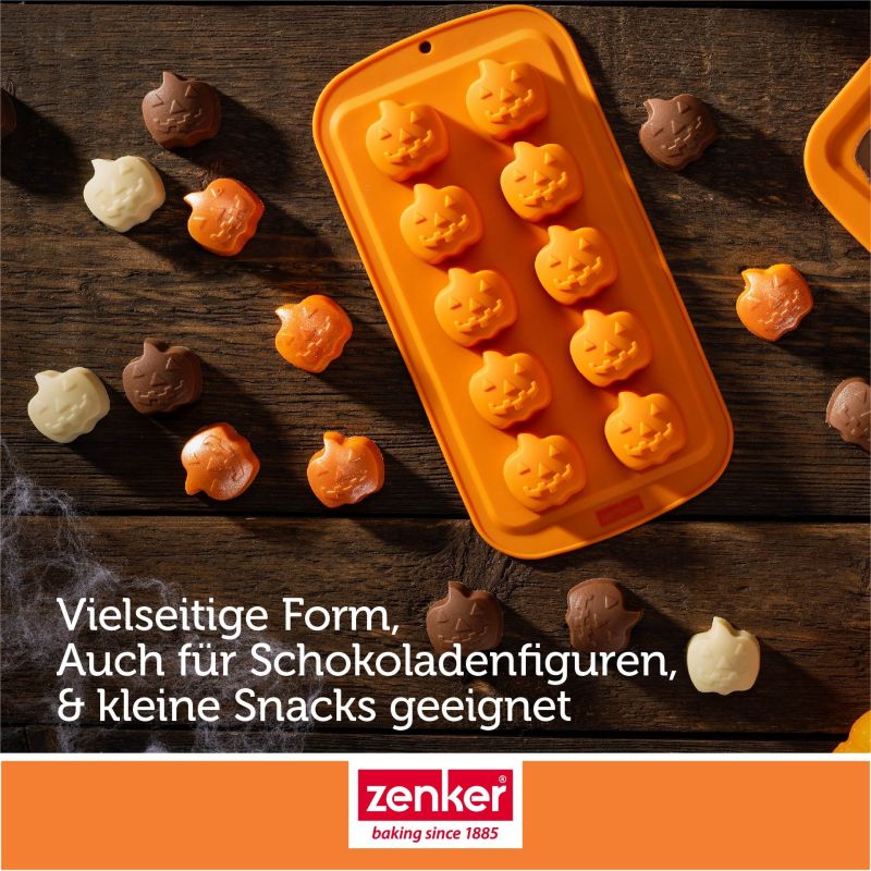 Schoko- & Eiswürfelform Mini-Kürbis – 10er - Zenker