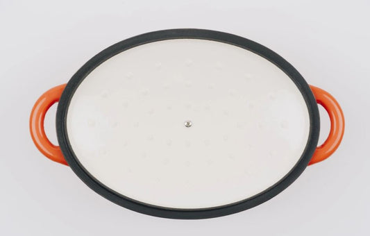 Bräter Gusseisen oval 33 x 11 cm 6 L in kirschrot