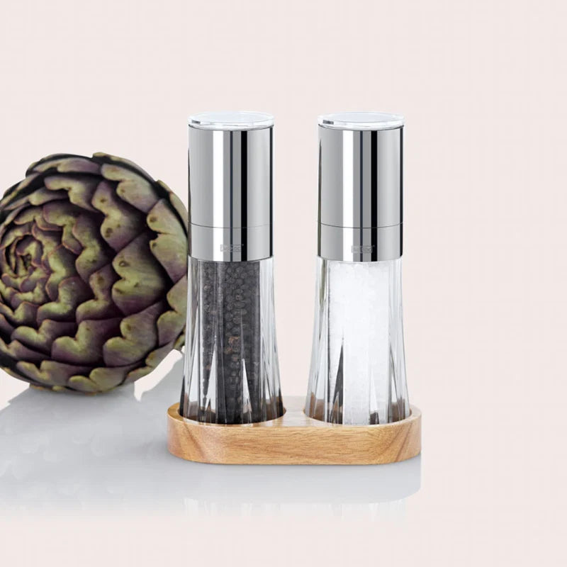Pfeffer- und Salzmühlen Menage Crystal, CeraCut® Ceramic Mahlwerk,