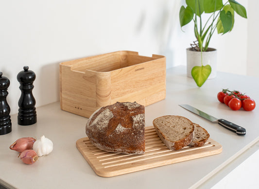 Brotkasten Gummibaum 36x23x16cm