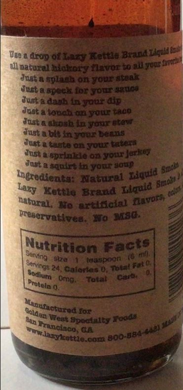 Liquid Smoke Flüssigrauch Raucharoma von Lazy Kettle Brand (147 ml) - 100% natürlich