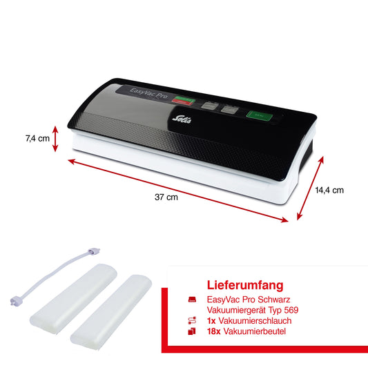 Vakuumierer EasyVac Pro schwarz (Typ 569)
