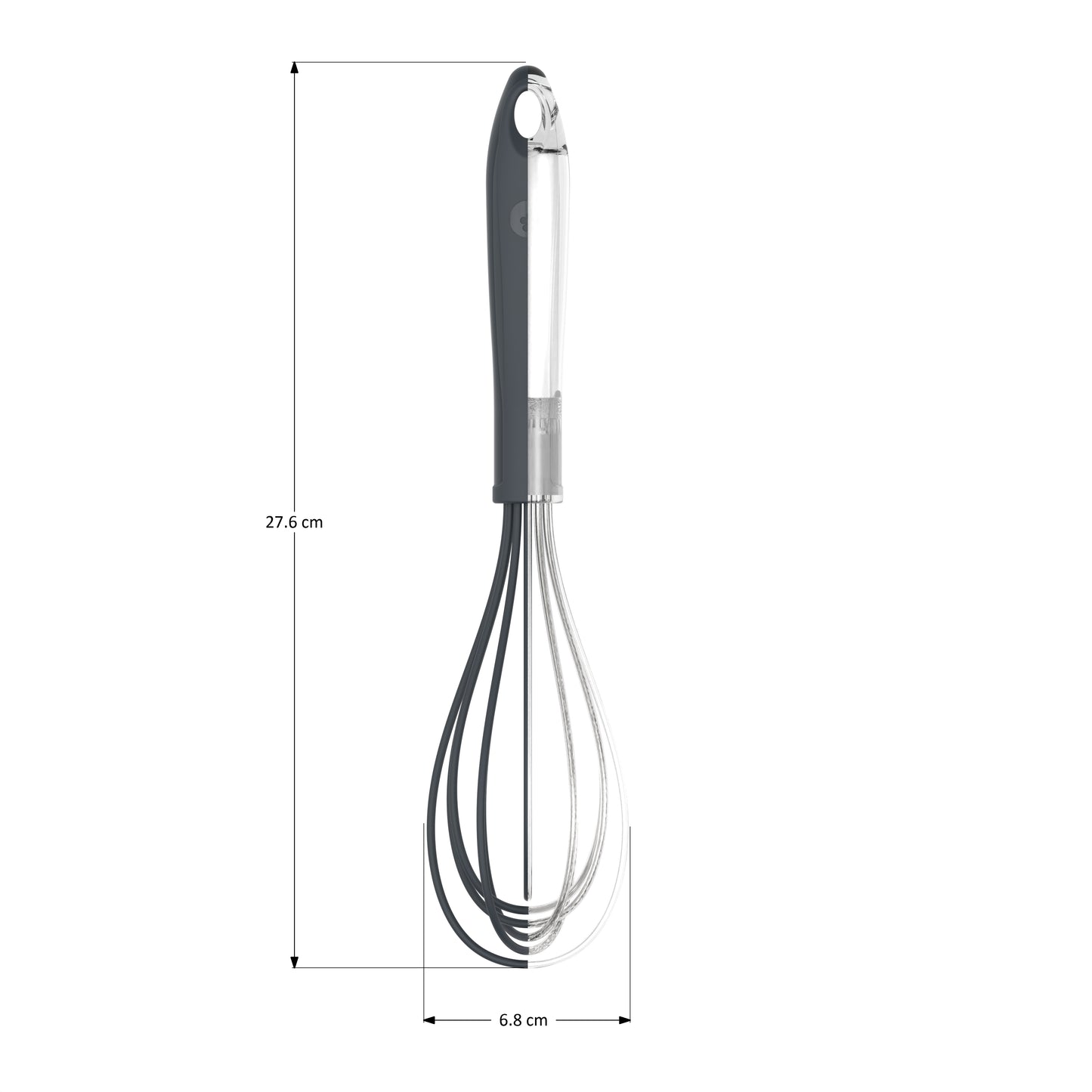 Schneebesen L rot 28 cm