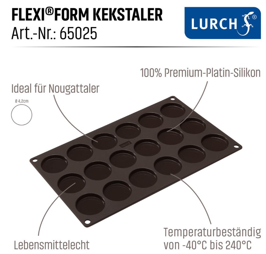 Kekstaler Backform für Kekstaler-Gebäck | FLEXI®FORM Silikon