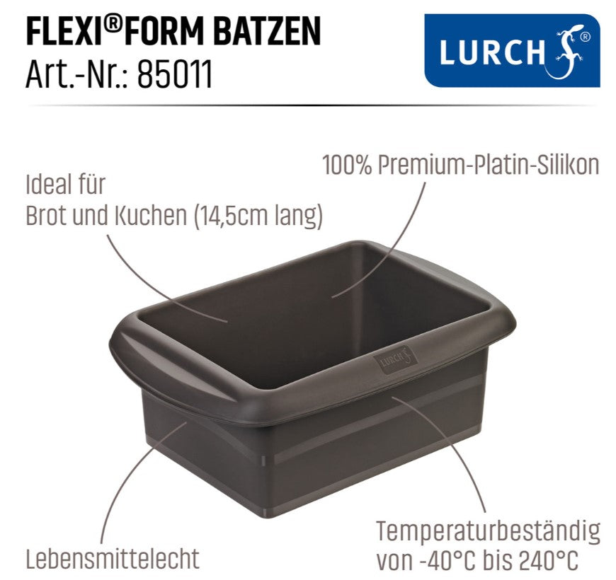 Kastenform Batzen 14,5 cm – Silikonbackform für Brot & Kuchen
