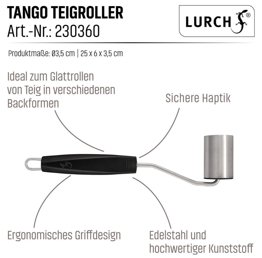 Teigroller mit 6cm breiter Rolle