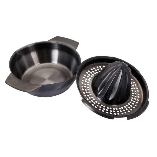 Zitruspresse smokey grey Edelstahl
