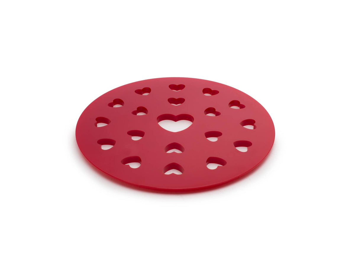 Ausstecher für Apfelkuchen - Pies, Herz, Kunststoff, Rot, ca. 24,8 × 24,8 cm - 9,75 Zoll x 9,75 Zoll