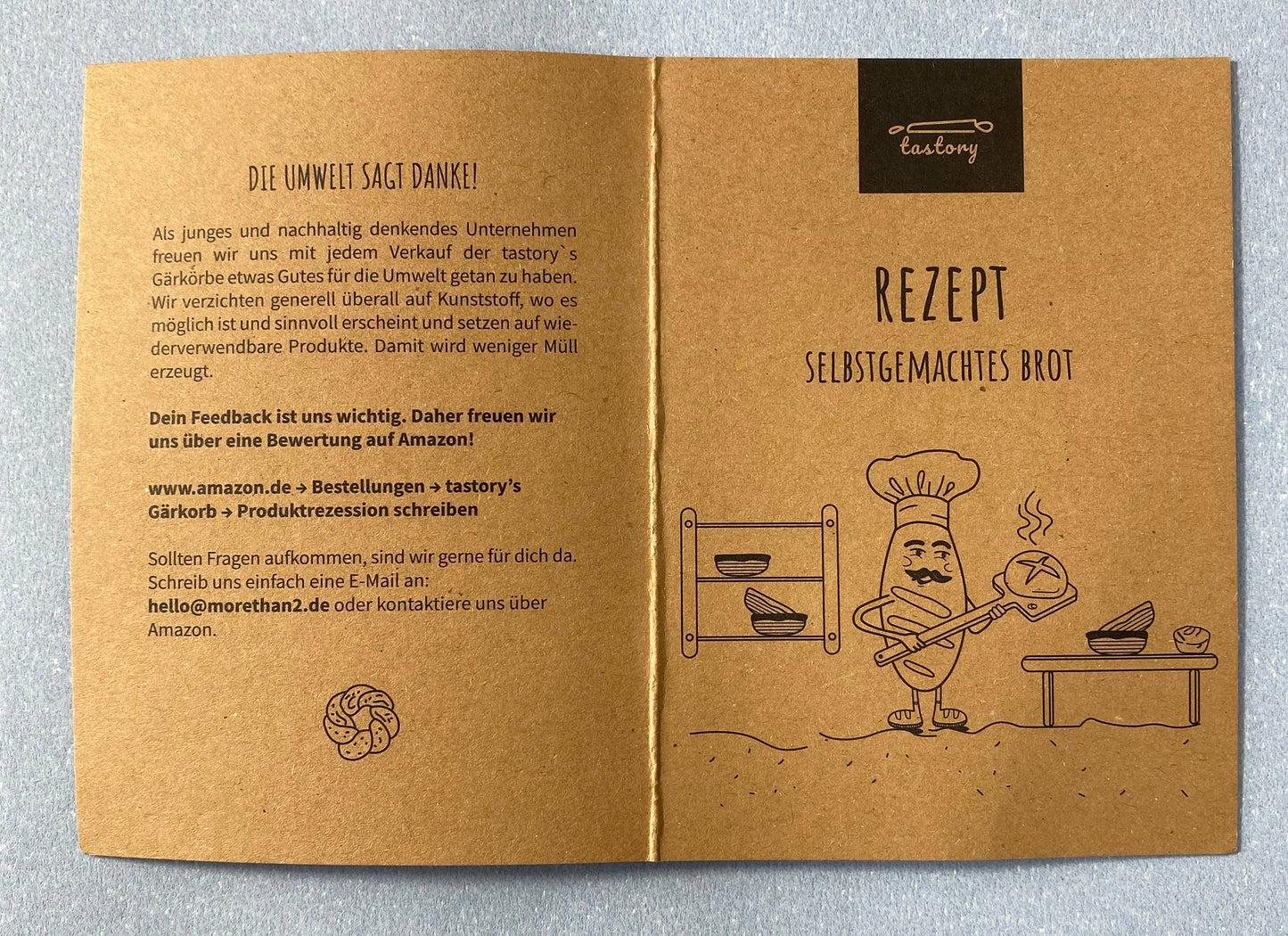 Gärkorb Set Ø 25 cm DIY Brot Back Kit