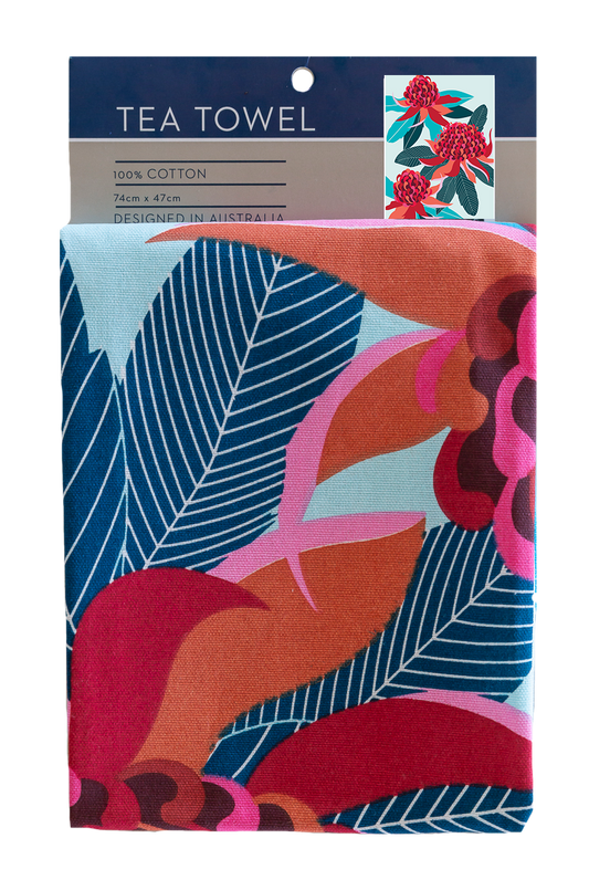 Geschirrtuch - Waratah Baumwolle 74cm x 47cm