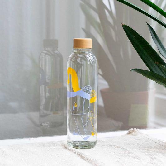 Trinkflasche Glas MORE AMORE BLUE 0,7 l