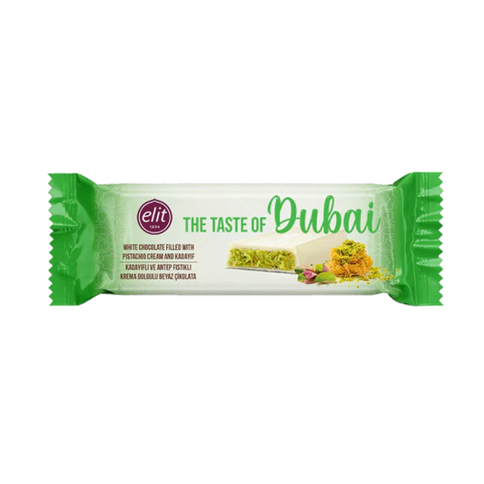 WEISSE ELIT Dubai Schokolade mit Pistazien und knusprigem Kadayif 30g