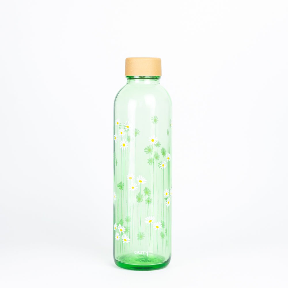 Trinkflasche Glas GREEN DAISY 0,7 l