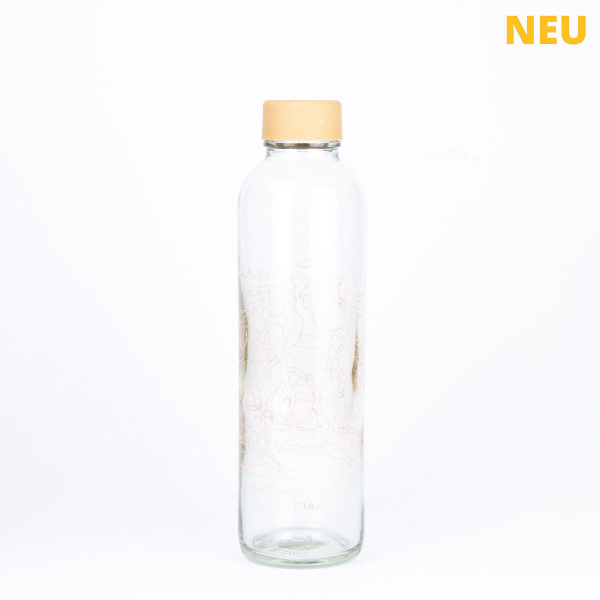 Trinkflasche Glas INHALE & EXHALE 0,7 l