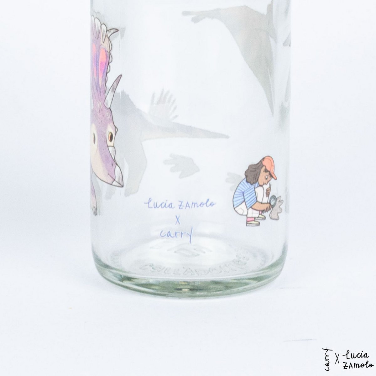 Trinkflasche Glas LITTLE DINO 0,4 l