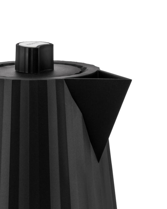 Elektrischer Wasserkessel Plissé schwarz 1,7 Liter