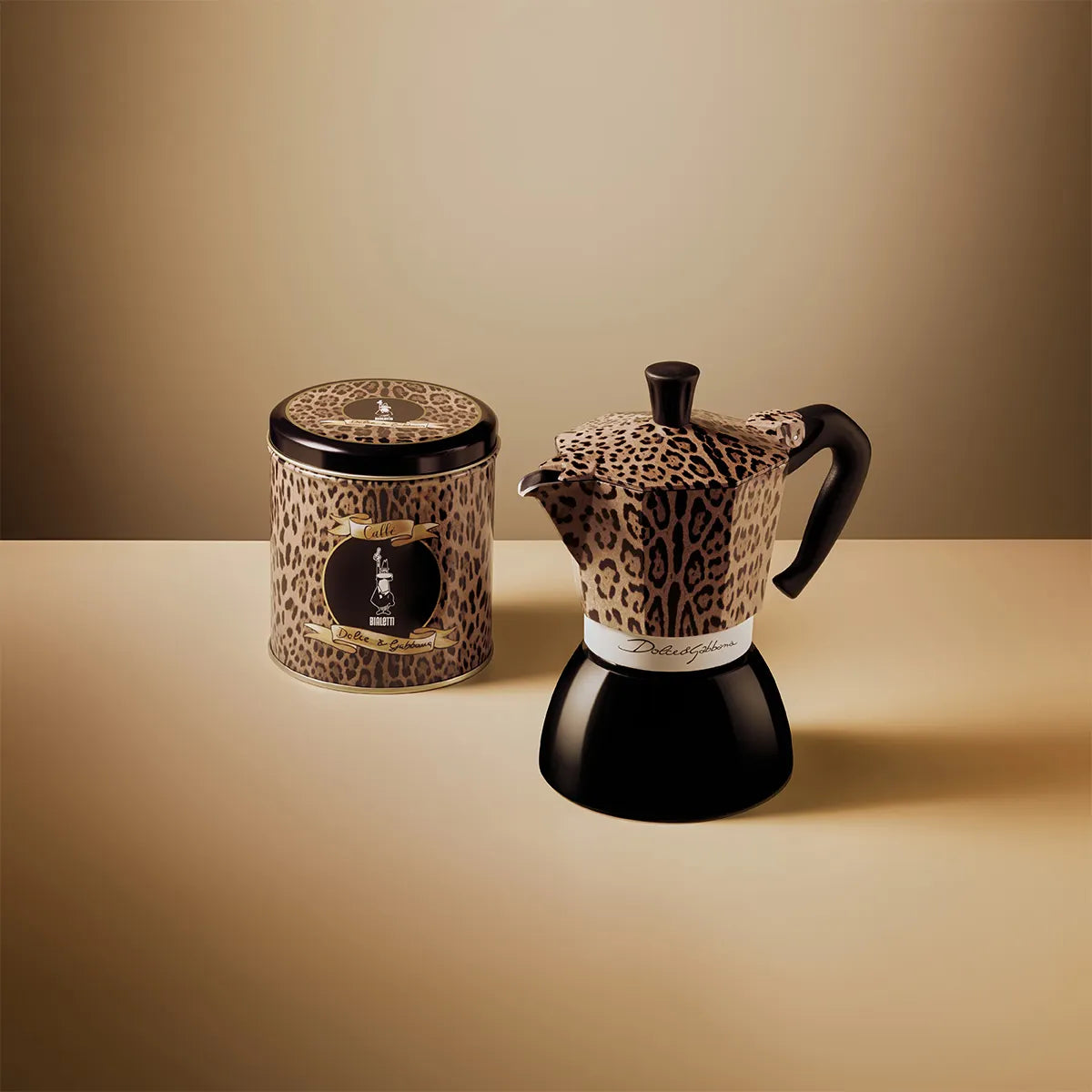 Dolce & Gabbana Leopardo Moka Induktion 6 Tassen