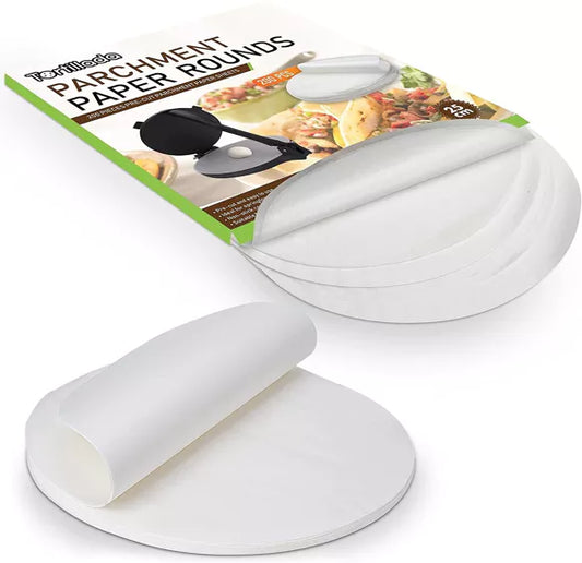 Backpapierbögen / Pergamentpapier Zuschnitte rund (25cm) 200 St.