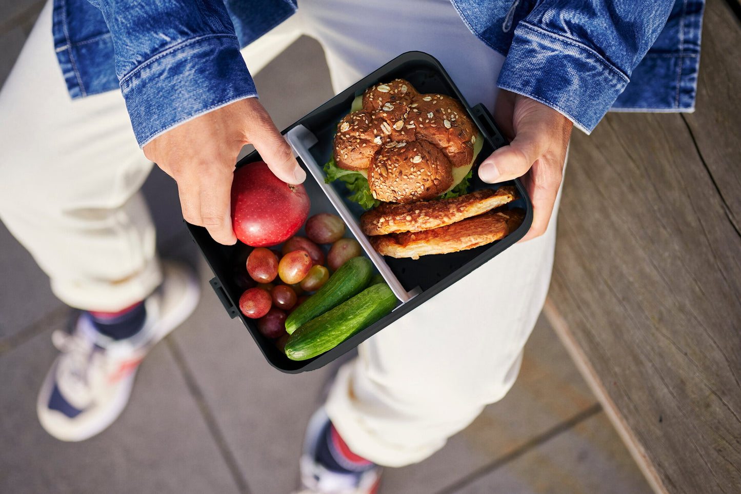 Lunchbox large nordic blue Take a Break