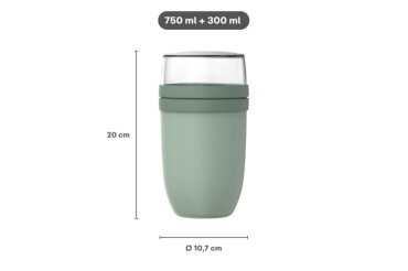 Lunchpot XL 750 + 300 ml Vivid mauve