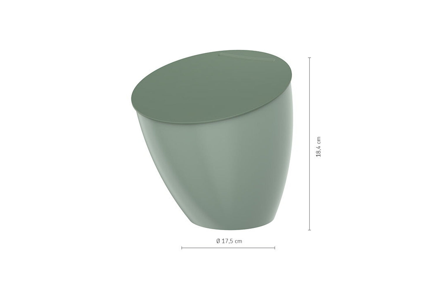 Bio-Abfallbehälter Calypso - Nordic sage für 2,2 L