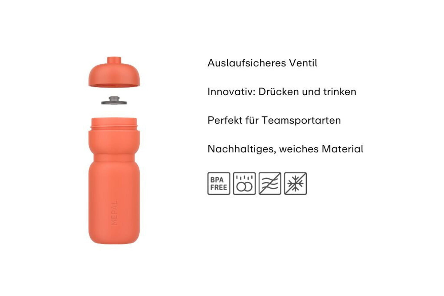 Trinkflasche squeeze 0,6l appl Squeeze