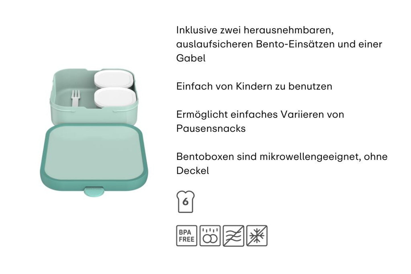 Brotdose Paw Patrol Girls groß mit Bento-Einsatz und Gabel Campus