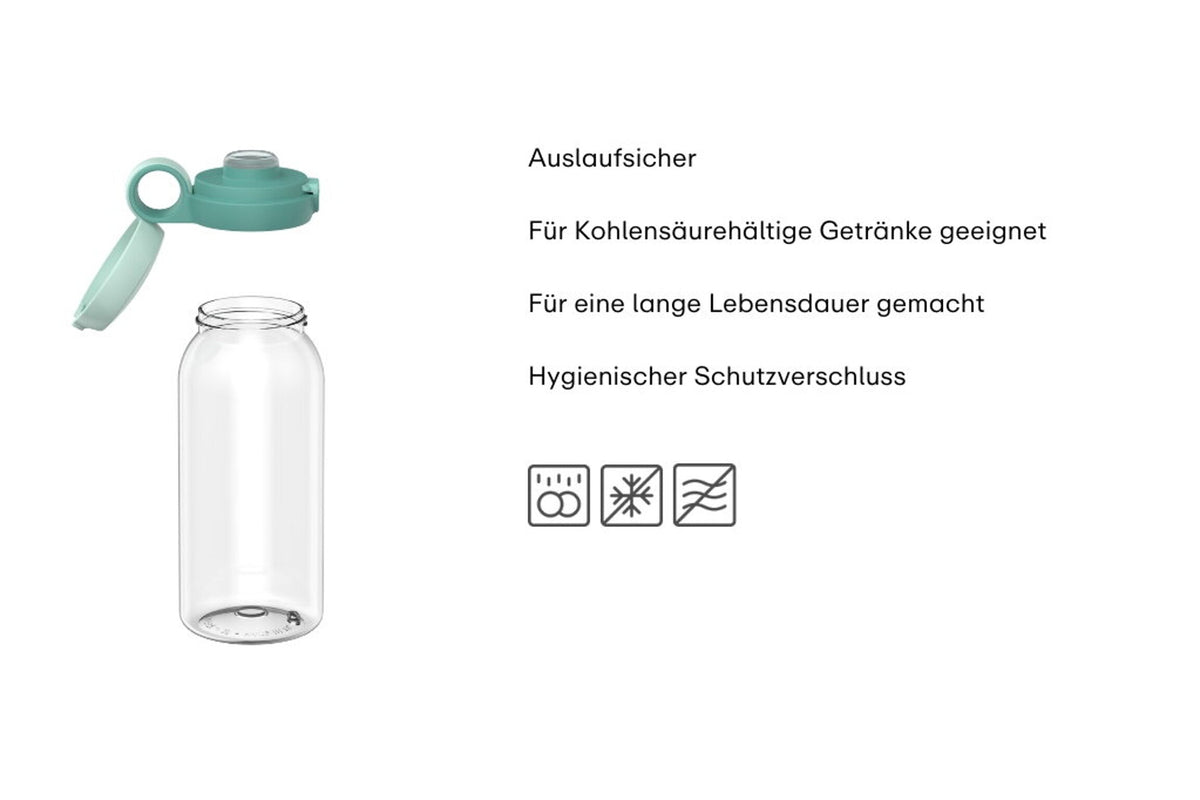 Campus Trinkflasche mit Trinkhalm 600 ml - Frozen Friends