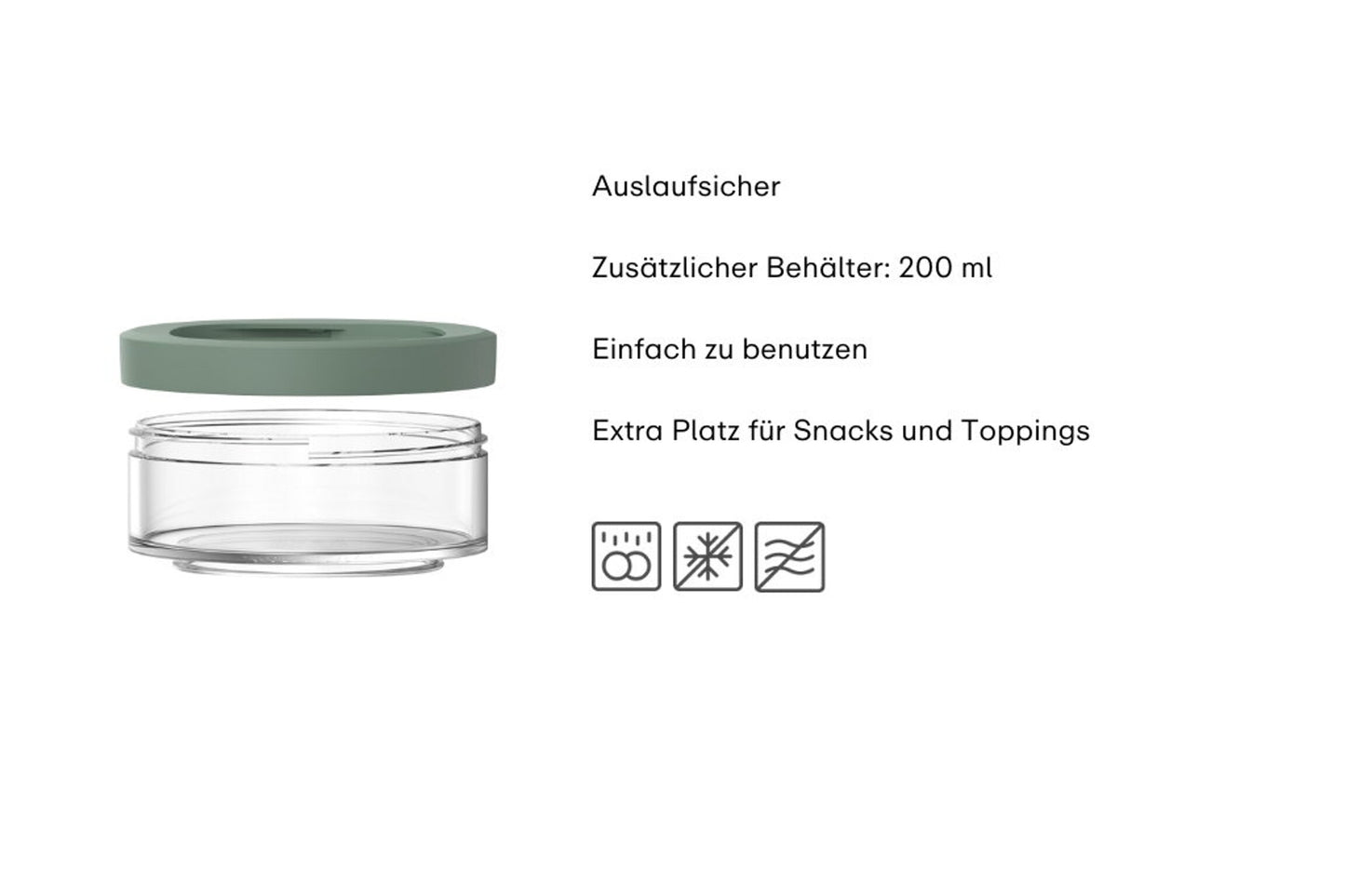 Ellipse Lunchpot Behälter 200 ml – Nordic sage
