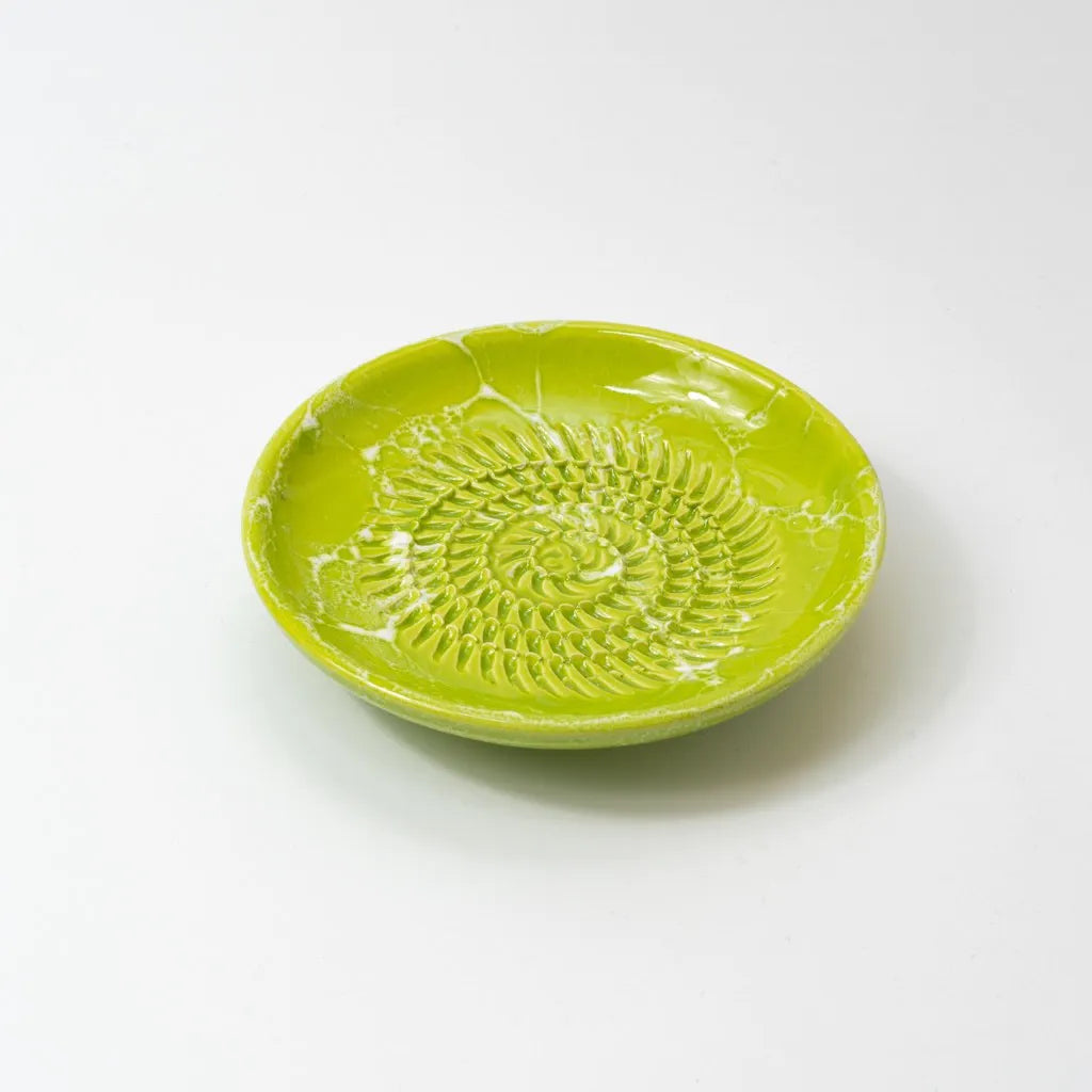 Keramikreibe "Ness" 12cm für Knoblauch, Ingwer & Gewürze