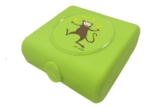 Sandwich Box Kids Lime Affe