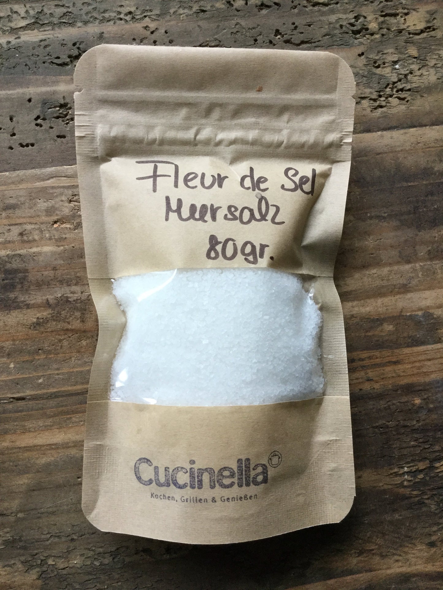Fleur de Sel Pyramidensalz Flocken 2-12 mm 80 gr.