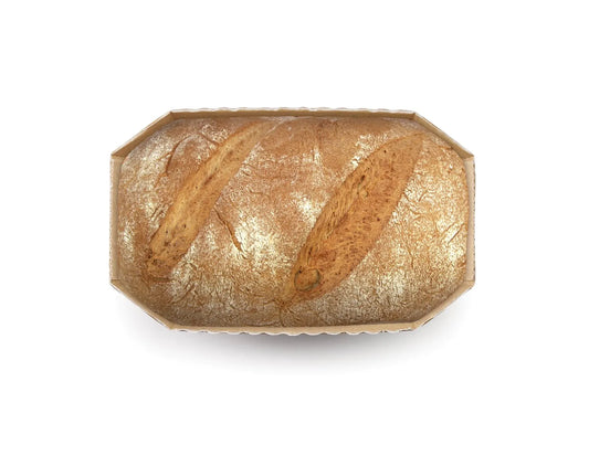 Einweg-Brotbackform rechteckig Länge 18,5cm h. 6cm 4 Stück
