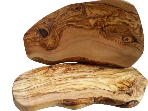 Frühstücksbrett oder Vesperbrett Länge ca. 35-39 cm Olivenholz
