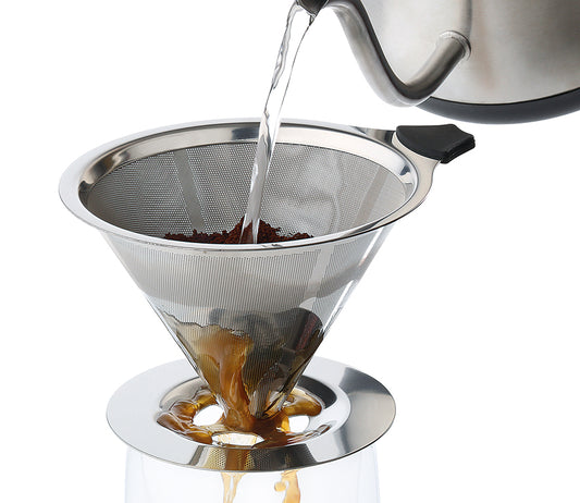 Dauerfilter für Kaffee Größe 4 Edelstahl poliert