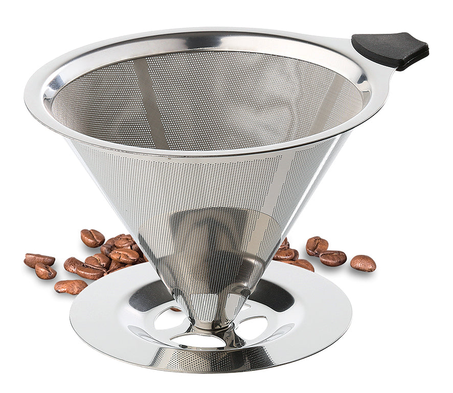 Dauerfilter für Kaffee Größe 4 Edelstahl poliert