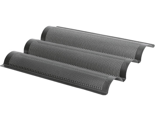 Baguette-Backblech "Laib und Seele" für 3 Baguette