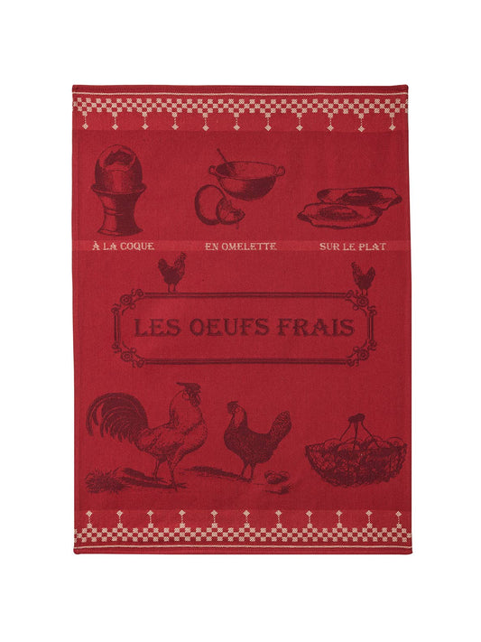 Geschirrtuch Jacquard Baumwolle  50x75 cm Fresh Eggs