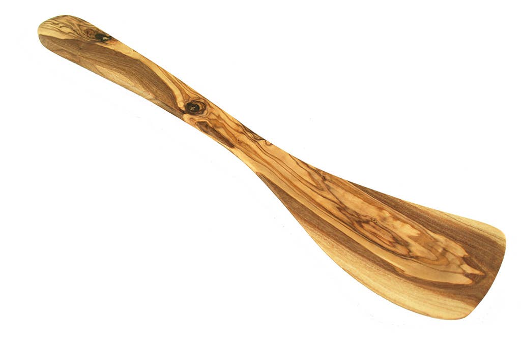 Pfannenwender ohne Löcher 30 cm Olivenholz