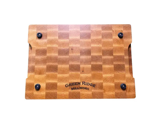 Schneidebrett mit Saftrille aus Ahornholz 33 x 23 x 3,75 cm