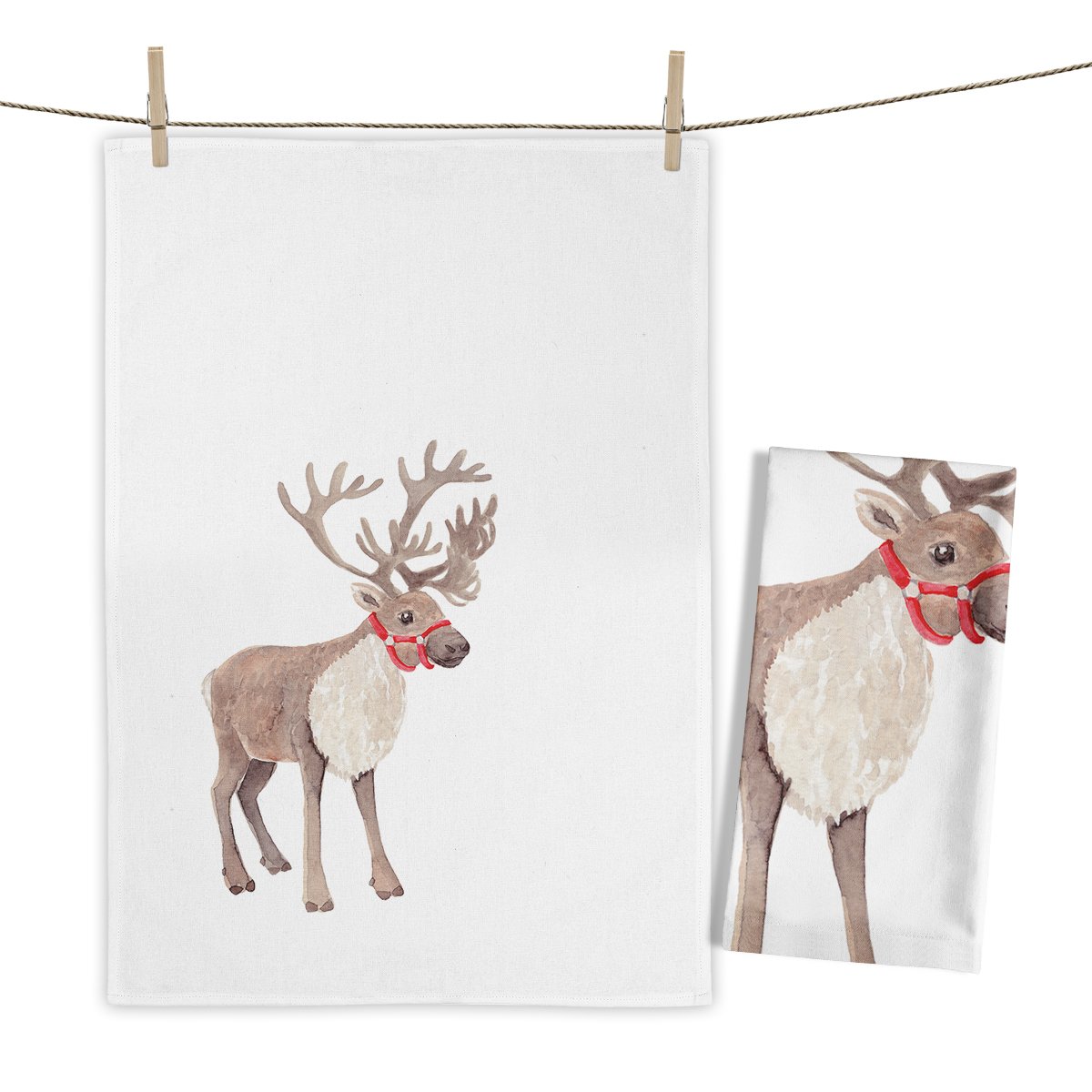 Geschirrtuch Santa's Reindeer