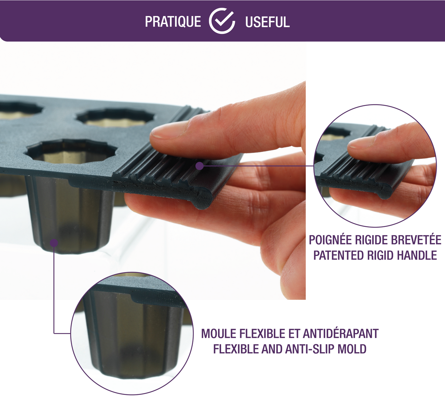 Silikon Backform für 8 Financiers