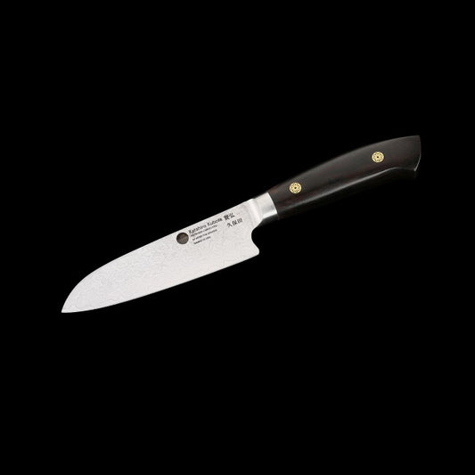 Santokumesser 13cm KATAHIRO KUBOTA Damast Griff Ebenholz
