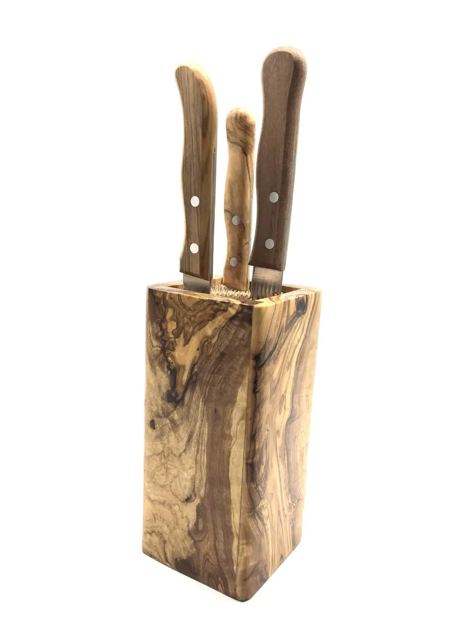 Messerblock Design Kompakt Olivenholz