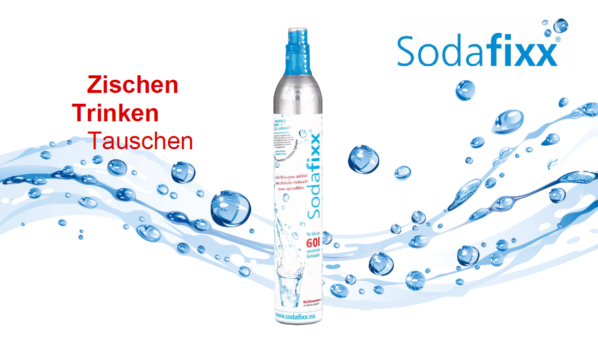 Universal Kohlensäure-Zylinder 425gr. für ca. 60 l. Wasser