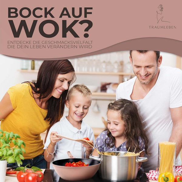 Wokpfanne 28 cm mit abnehmbarem Griff