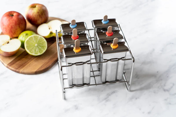 Eisformen PopsicleMold ECO Ice Pops (6 Stk.) rechteckig Edelstahl