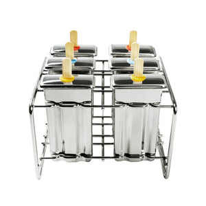 Eisformen PopsicleMold ECO Ice Pops (6 Stk.) rechteckig Edelstahl
