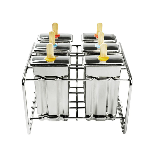 Eisformen PopsicleMold ECO Ice Pops (6 Stk.) rechteckig Edelstahl
